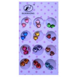 Pack de 12 pares de corazones 3D