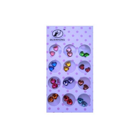 Pack de 12 pares de corazones 3D