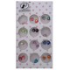 Pack de 12 pares de corazones 3D