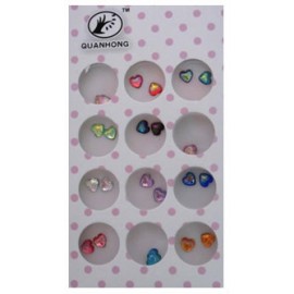 Pack de 12 pares de corazones 3D