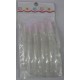 Uñas largas transparentes cuadradas