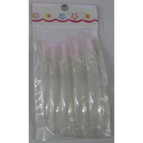 Uñas largas transparentes cuadradas
