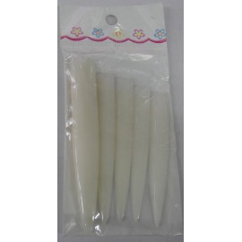 Uñas largas transparentes stilleto 4 tamaños