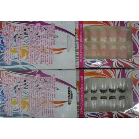 Caja de uñas predecoradas básicas 12U