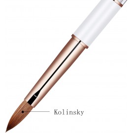 Pincel Kolinsky Numero 10 con tapa Rosa